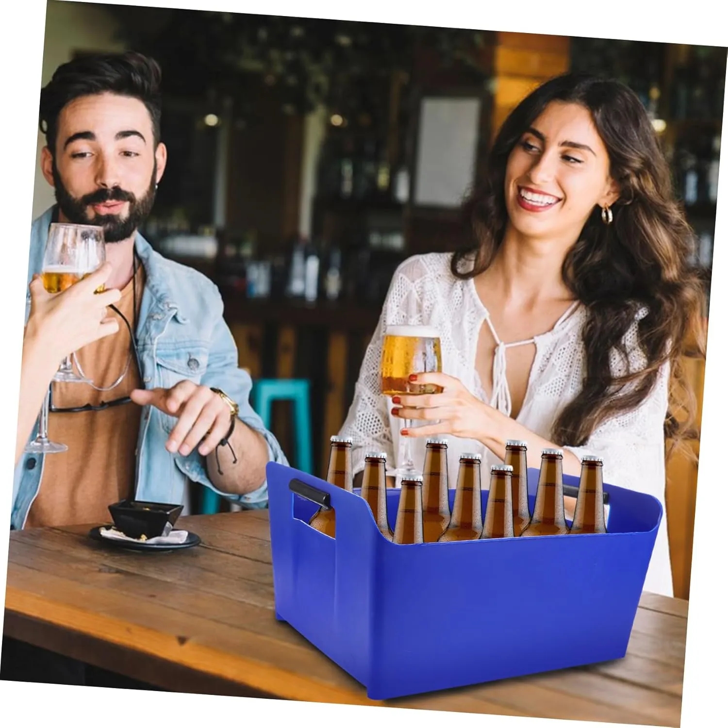 Portable Beer Cooler Bucket with Handle 4