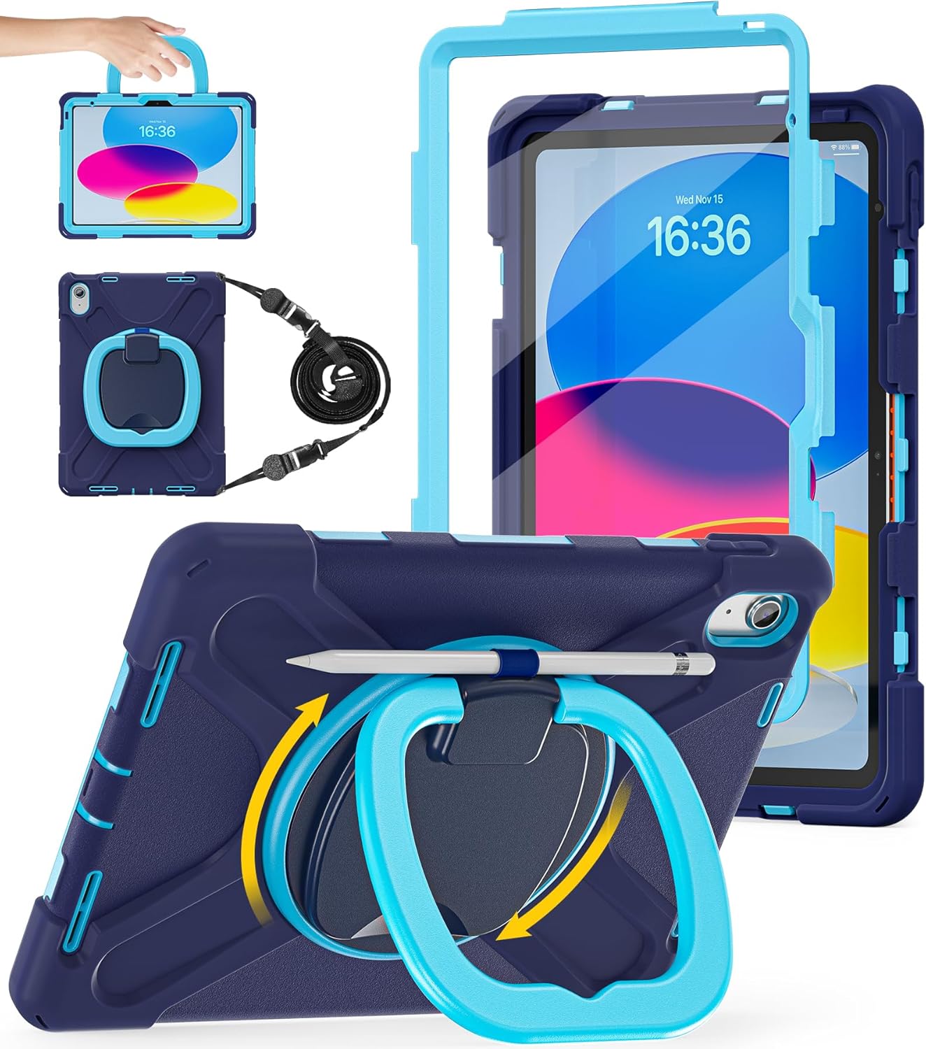 iBank ® Shockproof Case for iPad Air 11 M3/M2 (2025/2024), 5th/4th 10.9 1