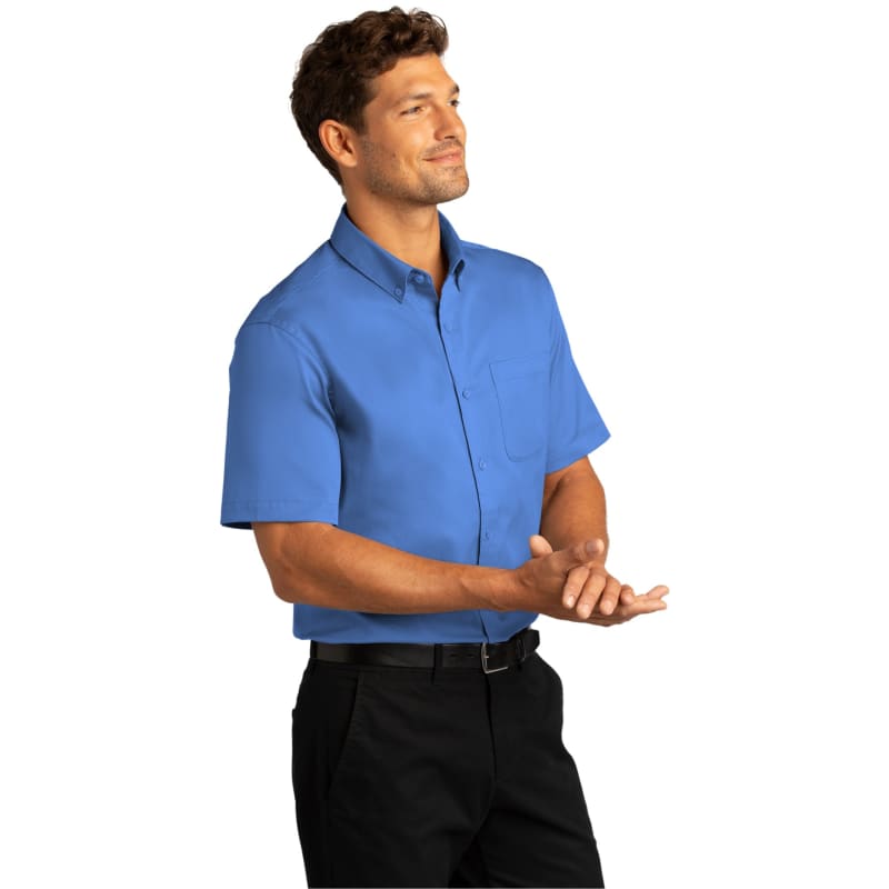 Port Authority Short Sleeve SuperPro React Twill Shirt. 85