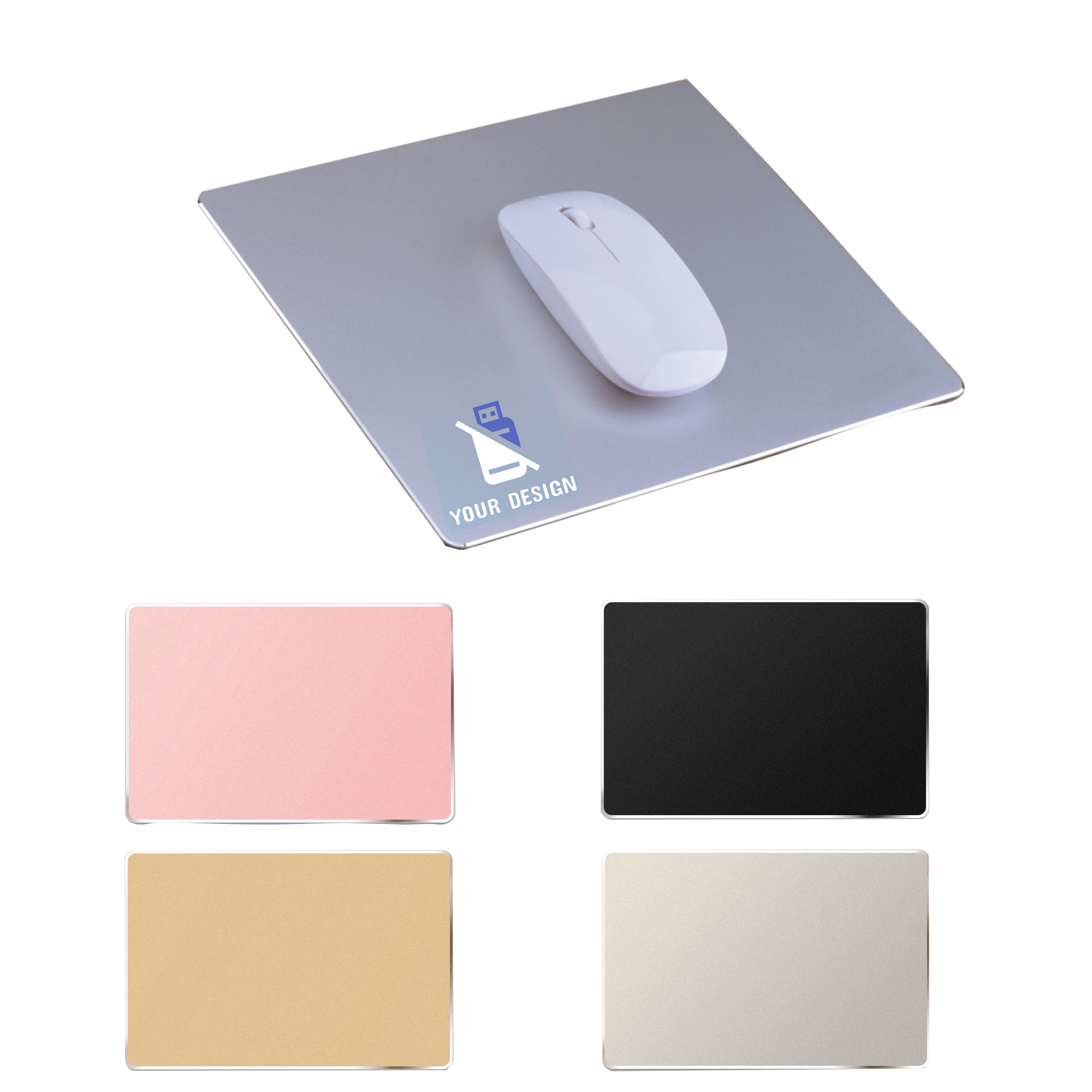 Double Sided Aluminum Alloy Mouse Pad 2