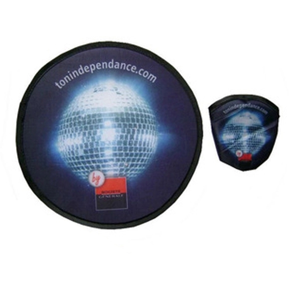 Full Color Collapsible Flying Disc with Pouch 3