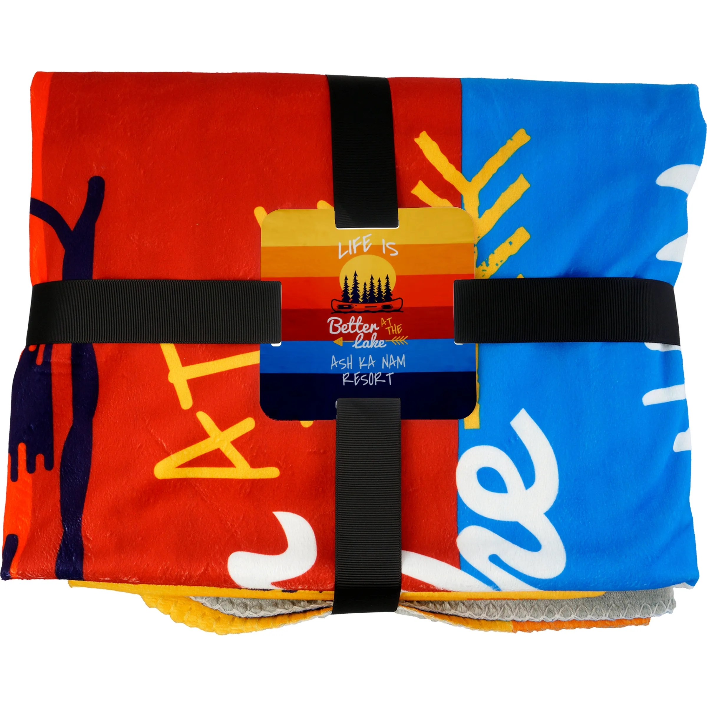Gift Wrapped Full Color Velvety Recycled Plush Blanket 3