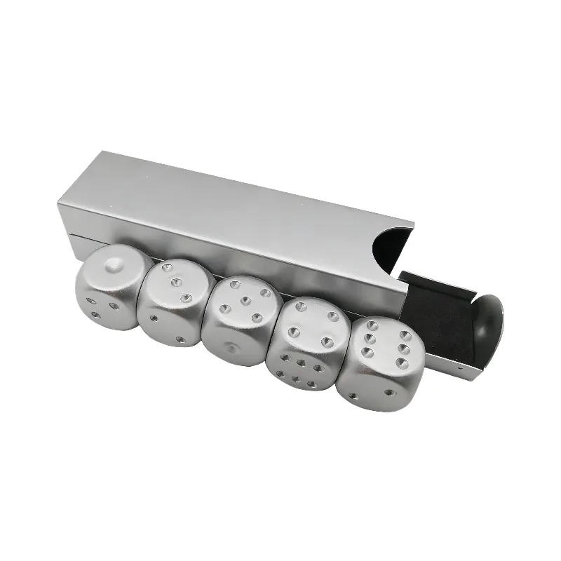 Aluminum Alloy Dice And Case Set 7