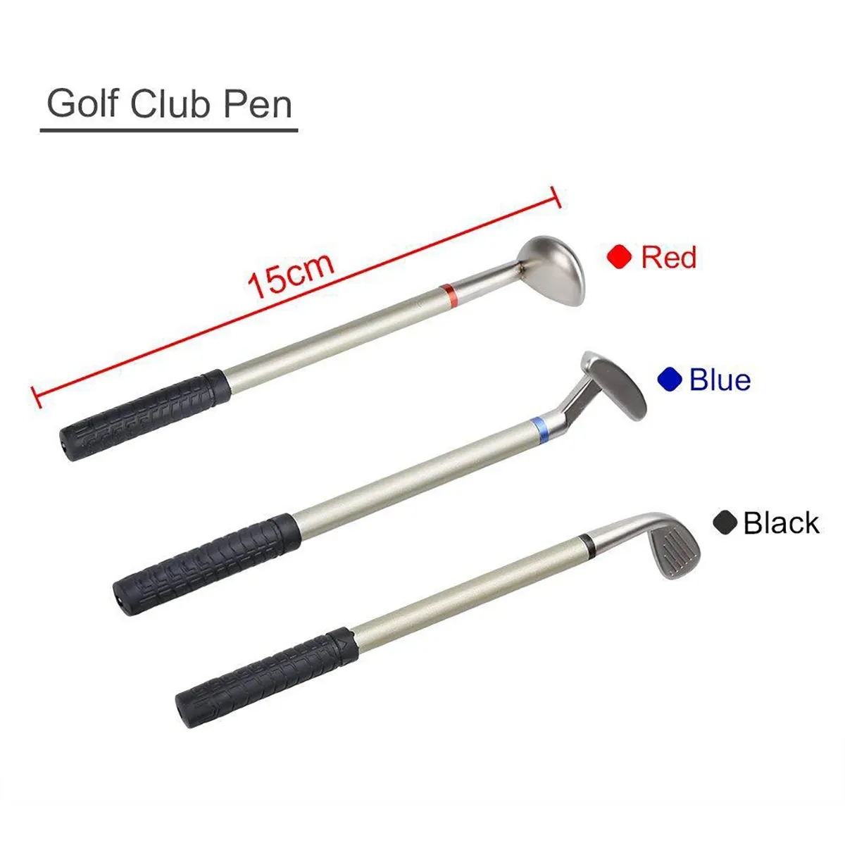 Golf Pen Holder with Golf Club Pens Set 7