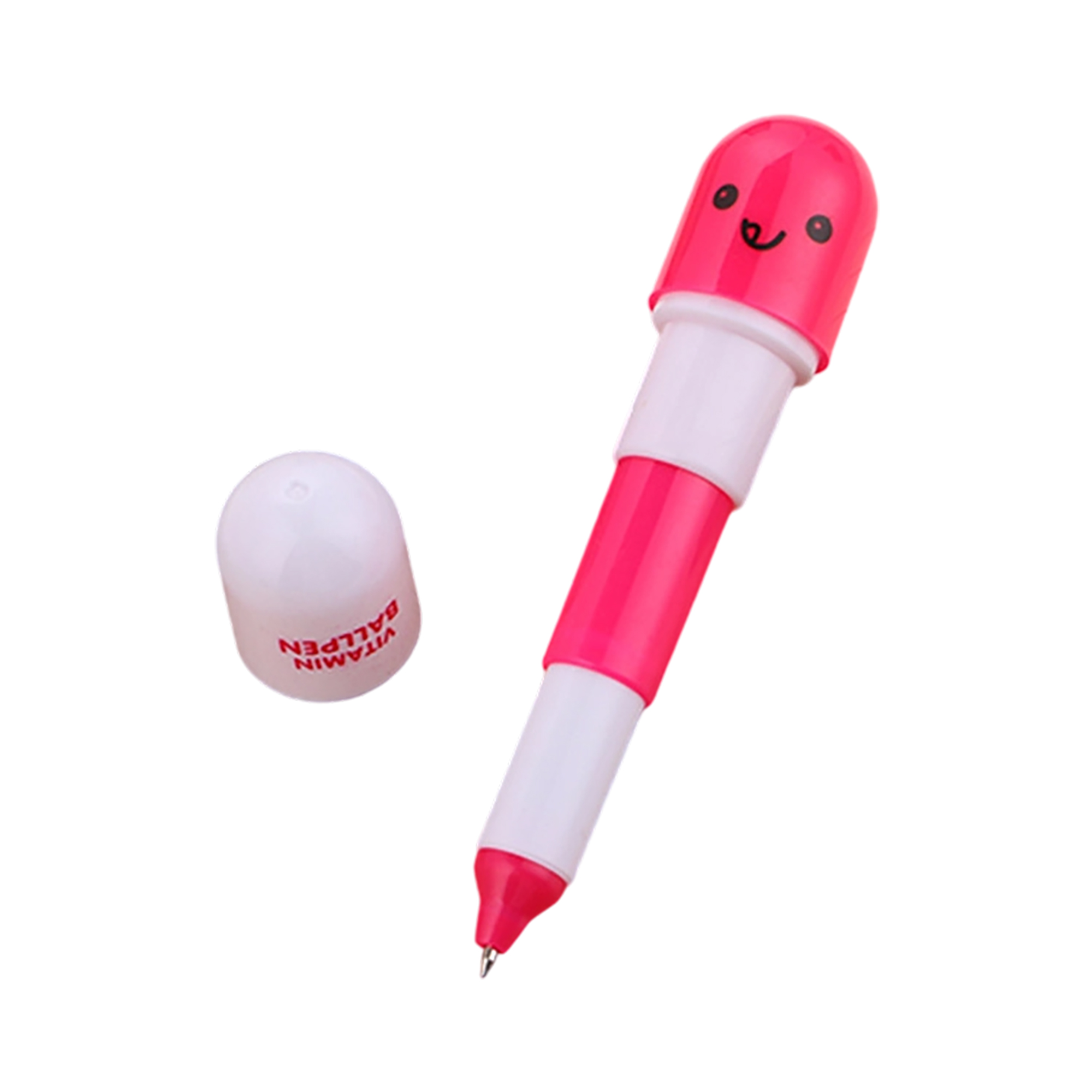 Plastic Pill Shaped Telescopic Ballpoint Pen 2