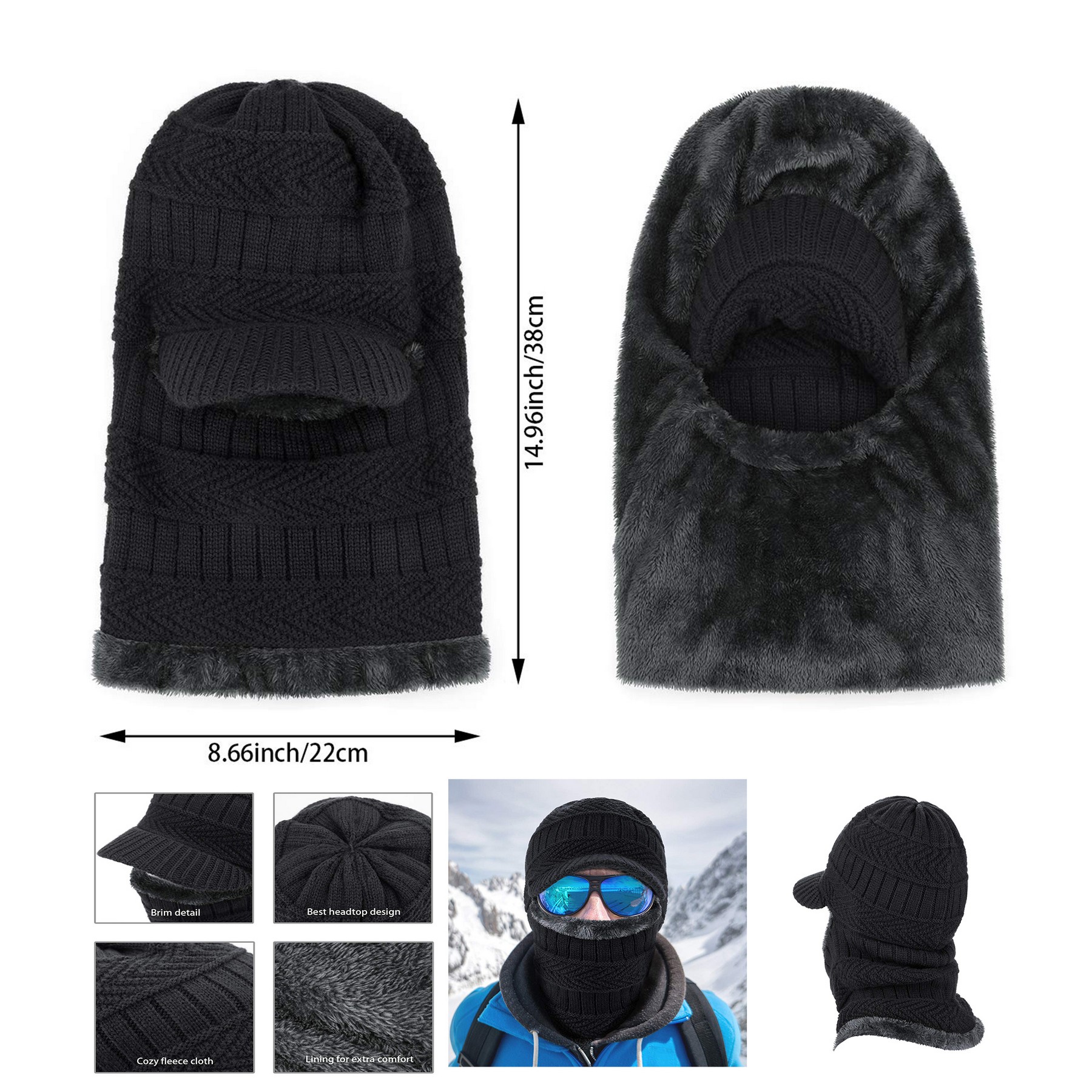 Warm Cycling Ski Mask 2