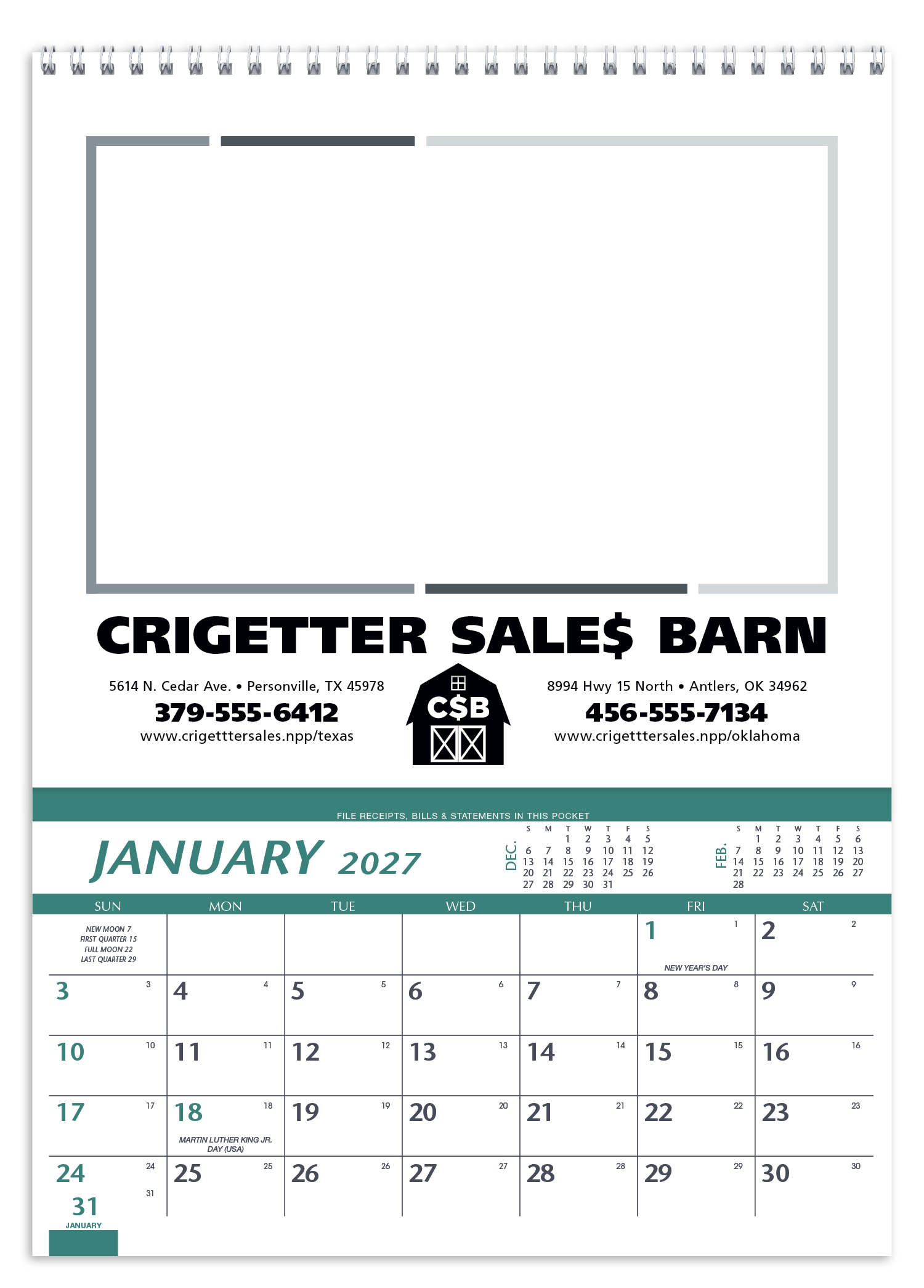 Triumph® Calendars Farm Pocket Calendar 74
