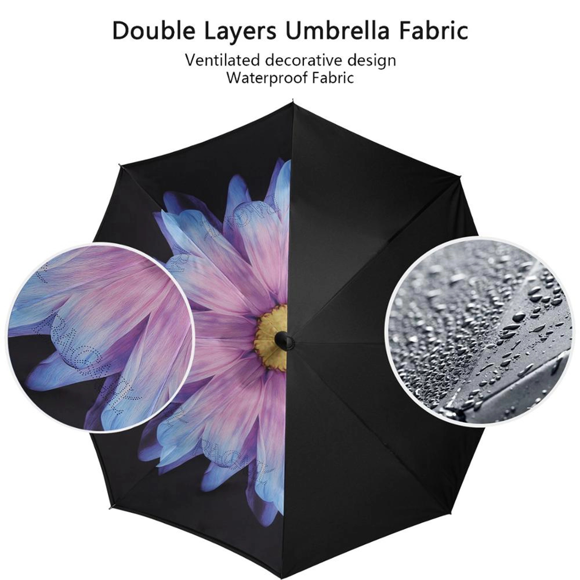 Reverse Open Windproof Umbrella with C-handle 5