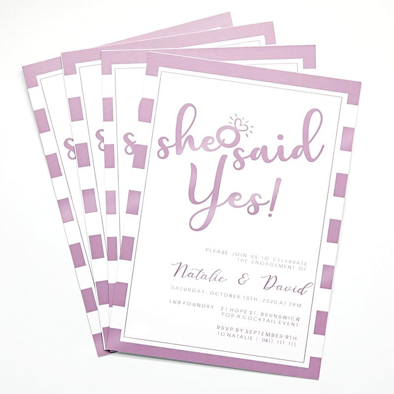Custom Full Color 5 X 7 Inch Invitation Cards 44