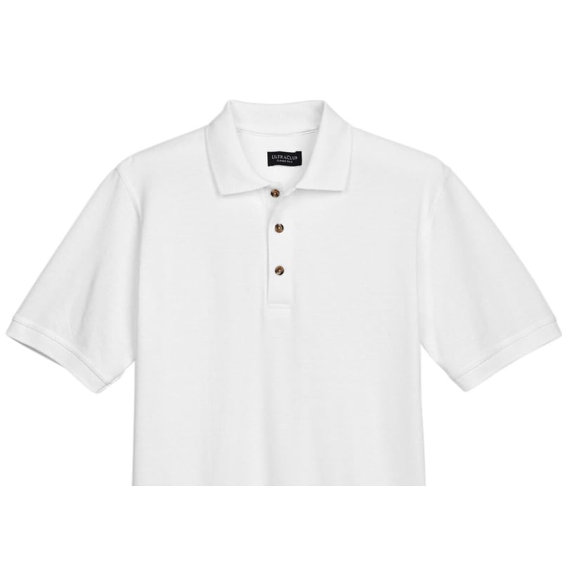 UltraClub Men's Classic Piqué Polo 16