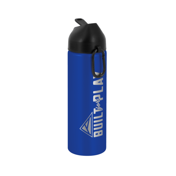 EasyFlow Recycled Aluminum Bottle w Straw Lid, custom water bottle with logo imprint 93