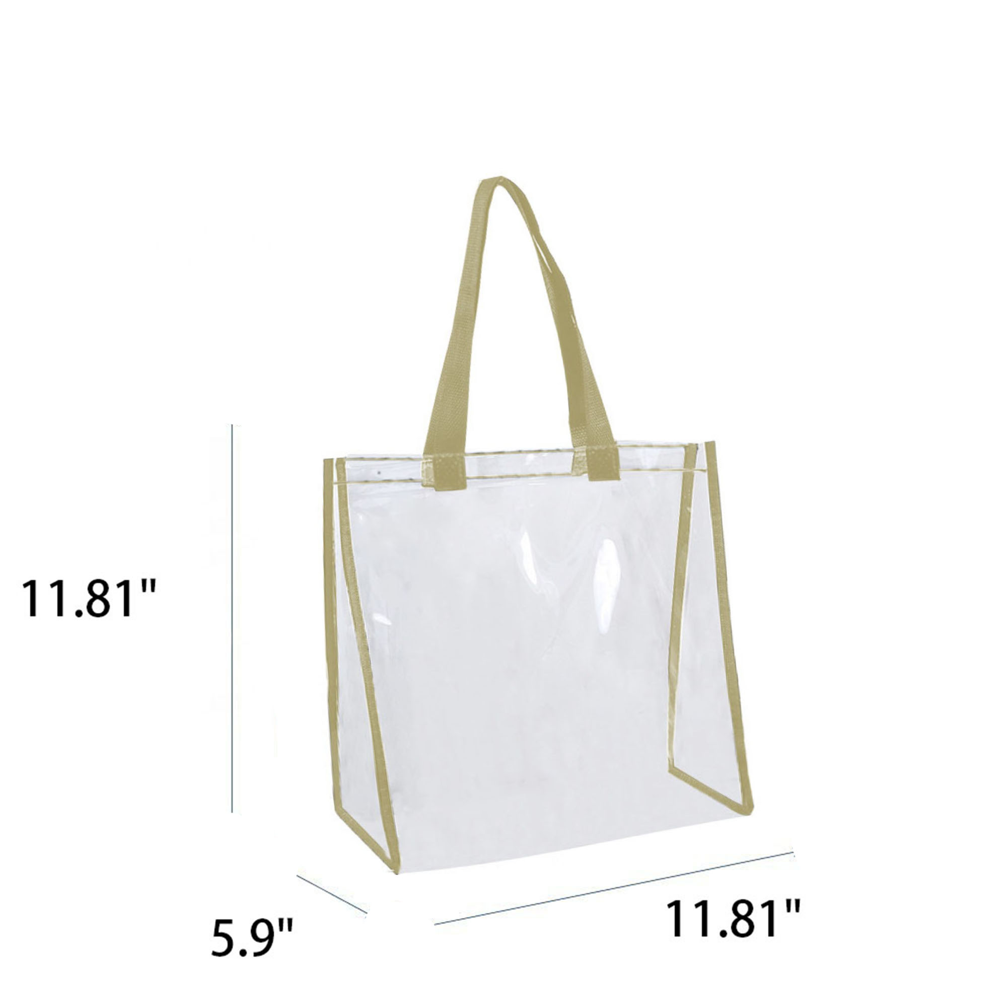 Clear PVC Shoulder Tote, custom tote bag with logo imprint 10