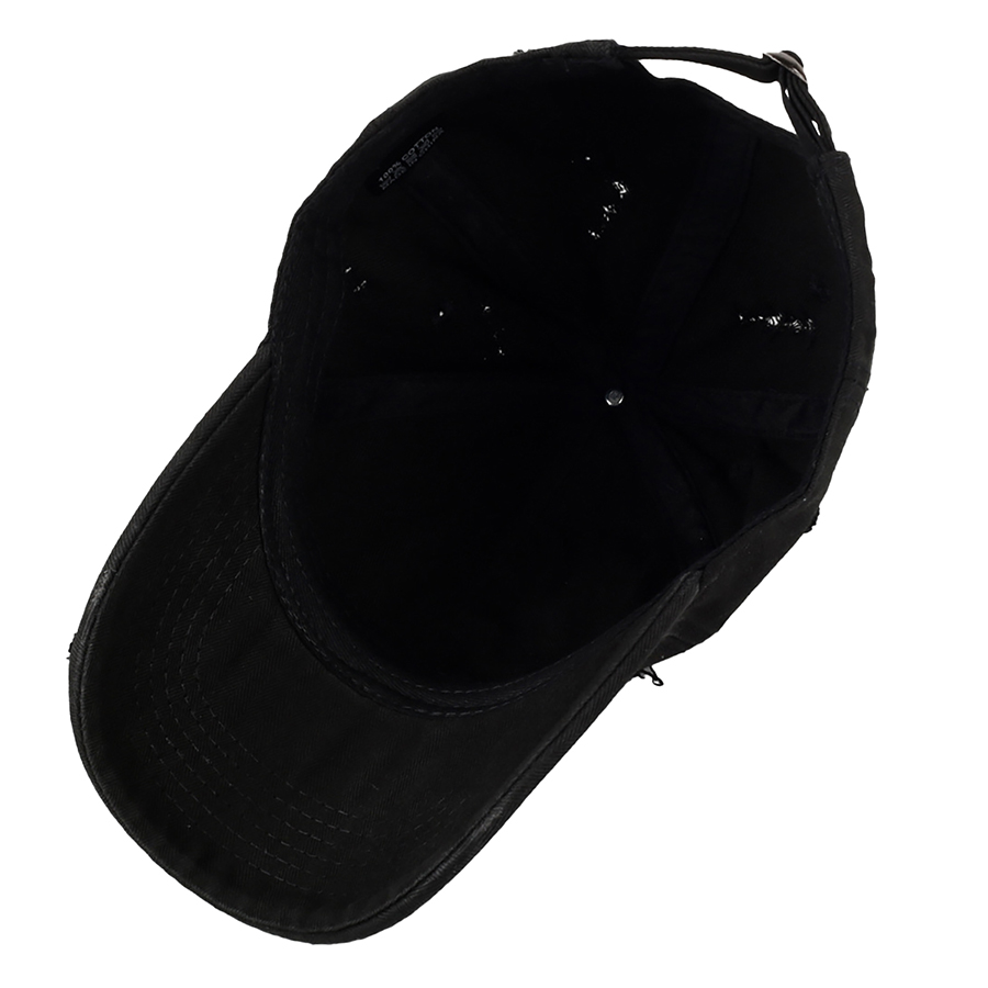 Stock Solid Color Ripped Cotton 6-Panel Baseball Cap 30