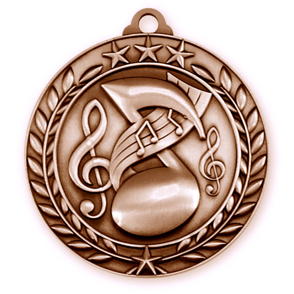 Music Wreath Award Medallion (2-3/4") 2