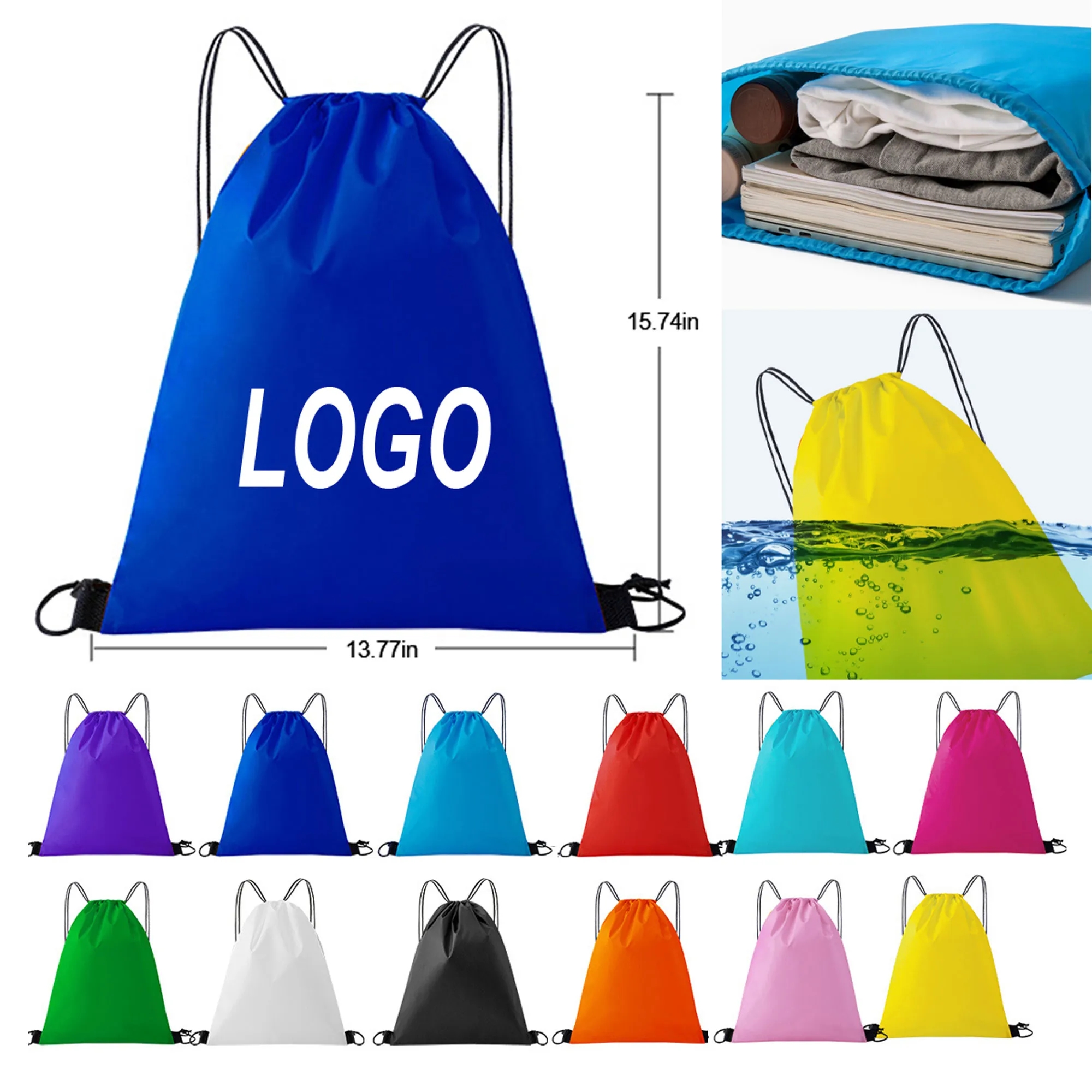 210d Drawstring Backpack 1