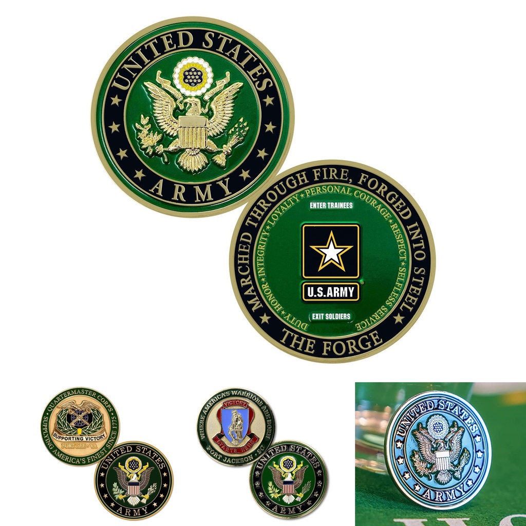Customized Soft Enamel Iron Coins - 1-3/4" Double Sided 1