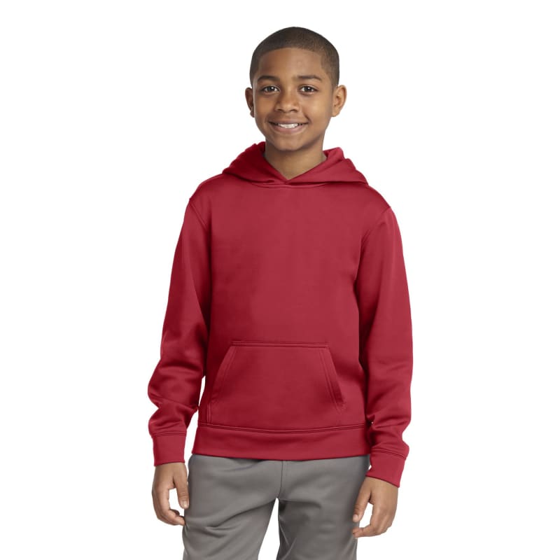 Sport-Tek Youth Sport-Wick Fleece Hooded Pullover. 22