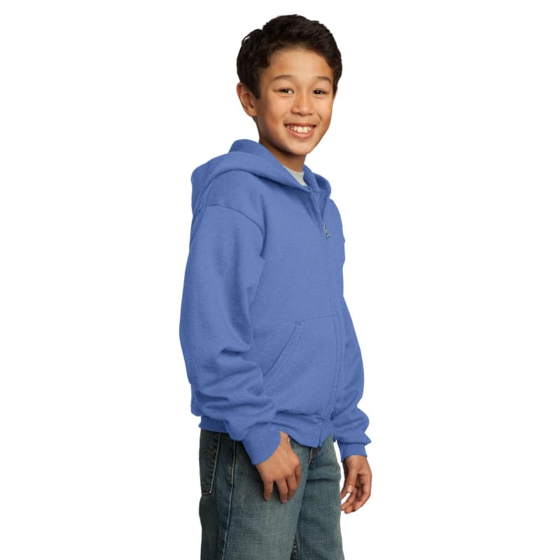 Port & Company - Youth Core Fleece Full-Zip Hooded Sweatshirt. 47