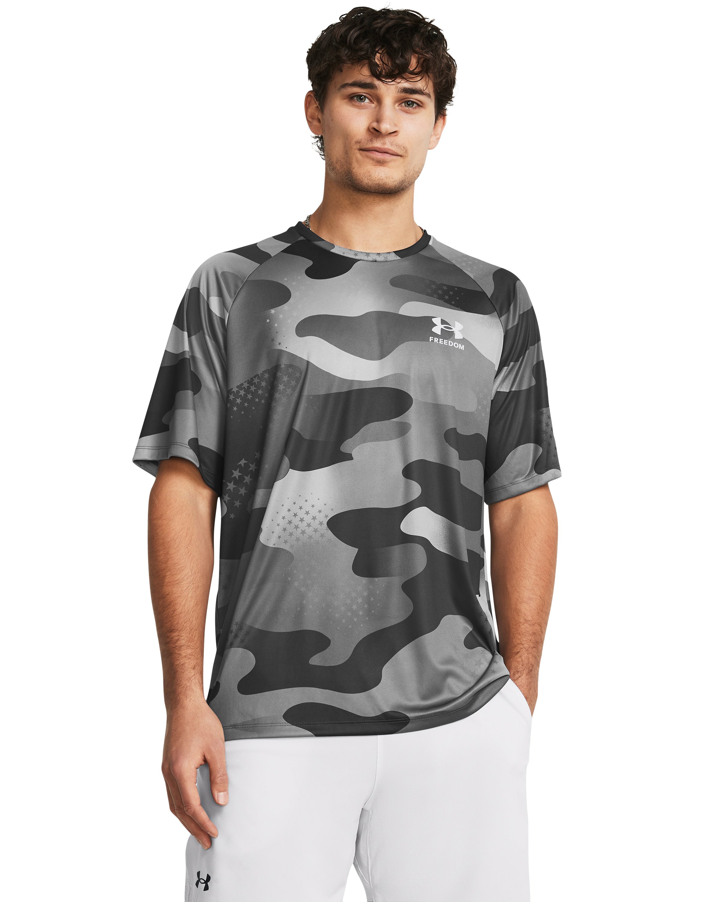 UA Tech Freedom Camo Men's Short Sleeve 5