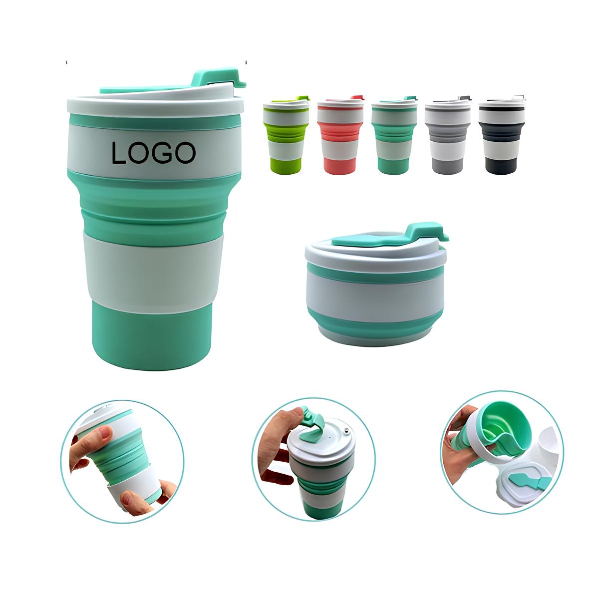12 oz Silicone Collapsible Coffee Cup 3