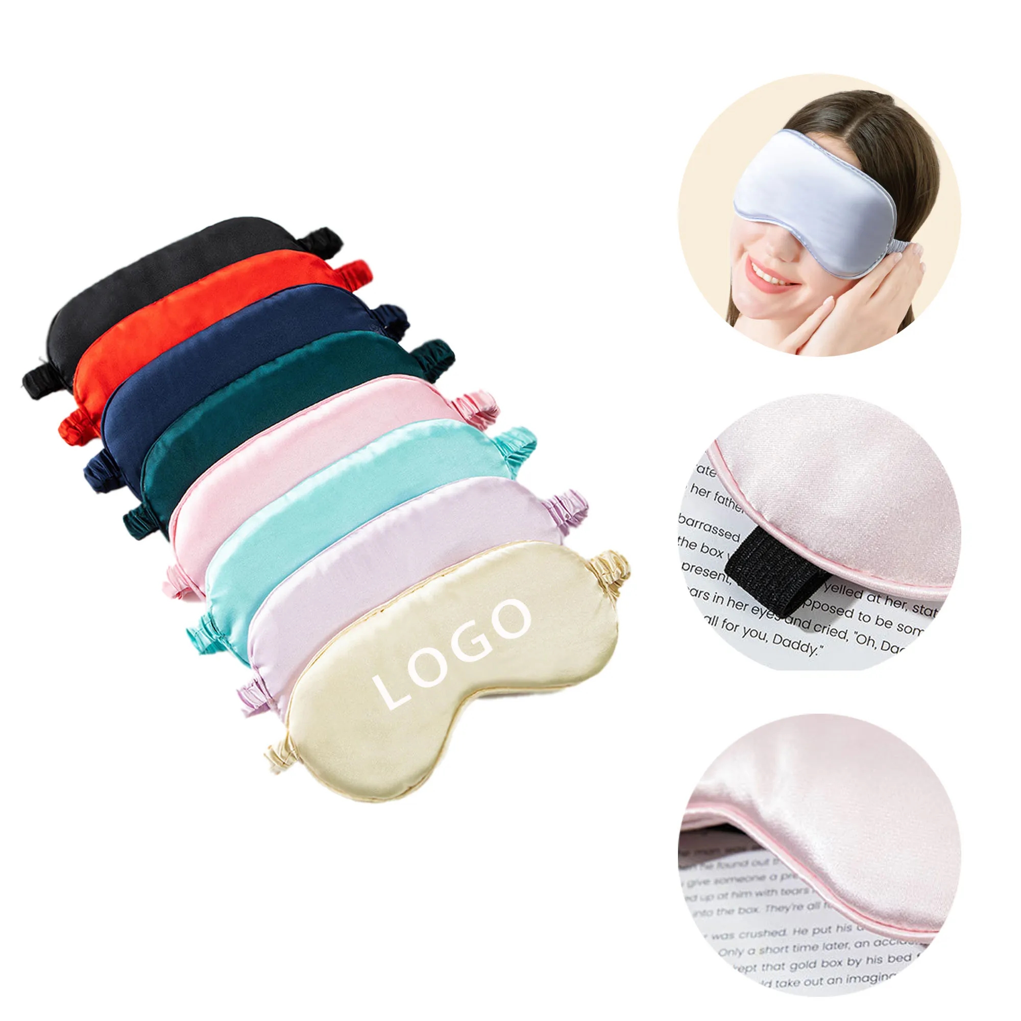 Light-Blocking Sleep Blindfold With Logo For Sleep, Travel