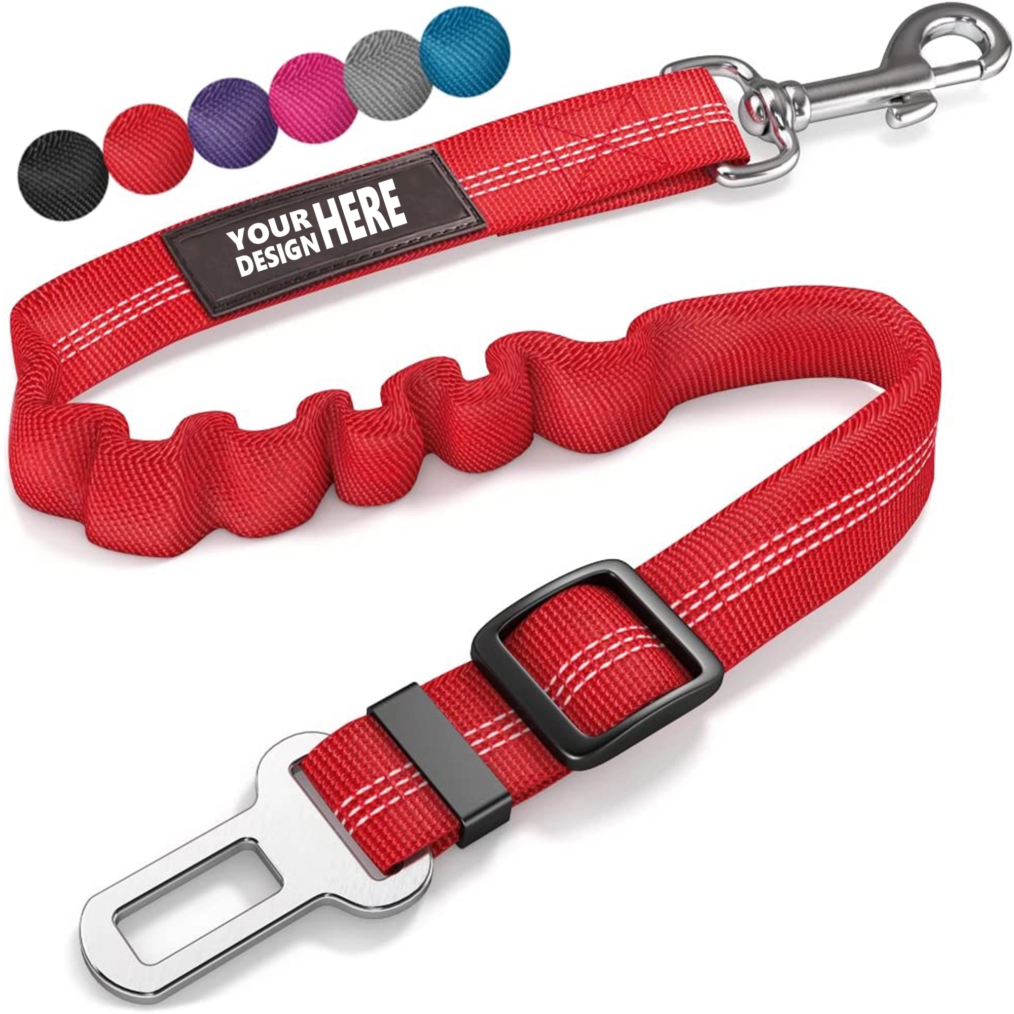 Adjustable Dog Car Harness with Elastic Buffer