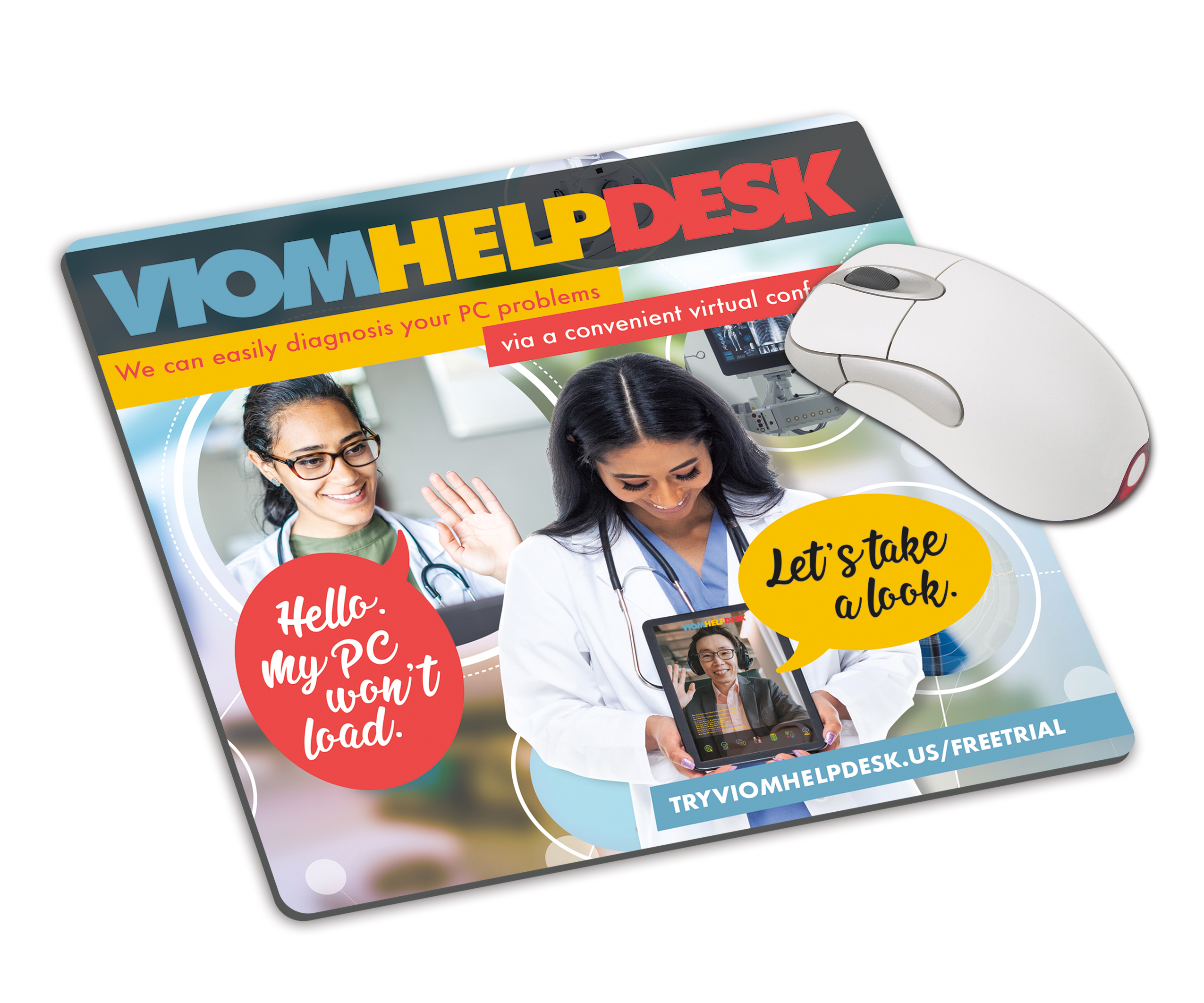 Good Value™ 1/16"Fabric Surface Mouse Pad (7-1/2" x 8-1/2") 6