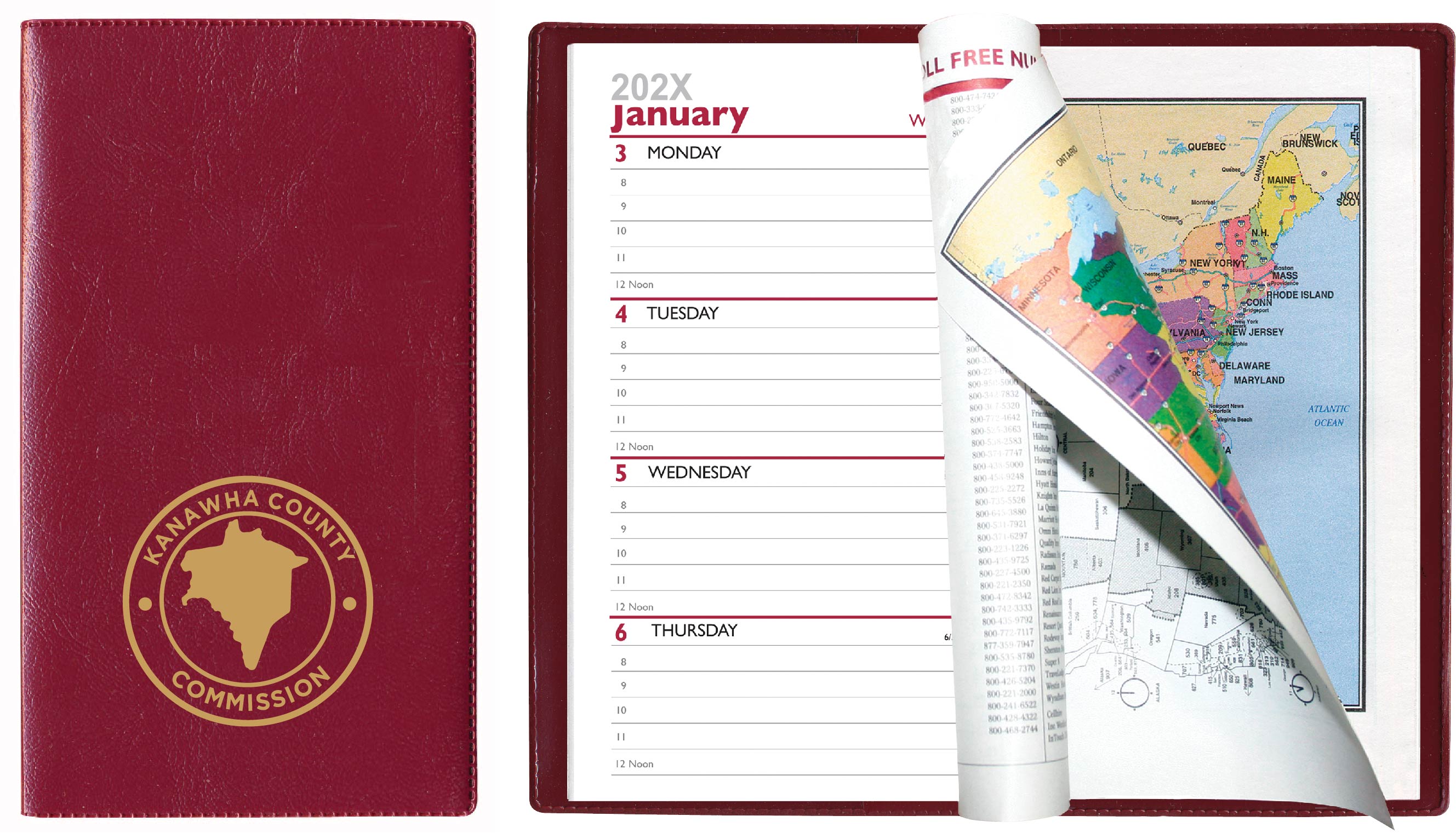 Castillion Softtouch Vinyl Cover Weekly Pocket Planner 1