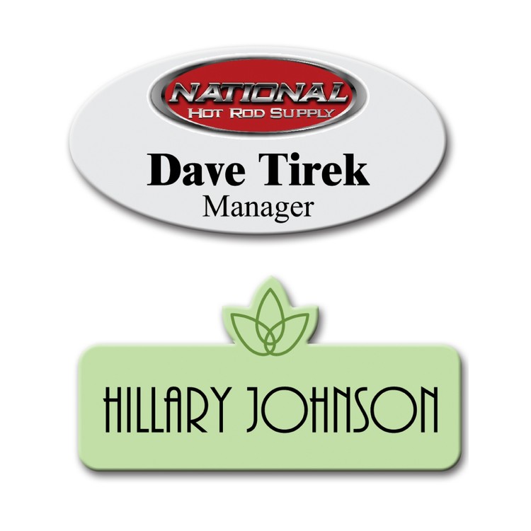 The Siren full color shaped name badge 0-3 sq" 3