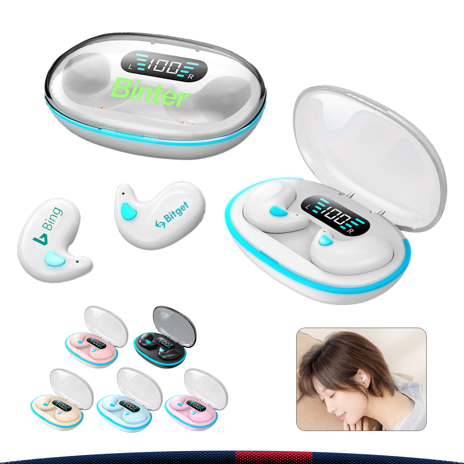 Chin Bluetooth Earbuds 7