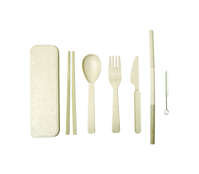 7-in-1 Eco-friendly Wheat Fiber Cutlery Set 3