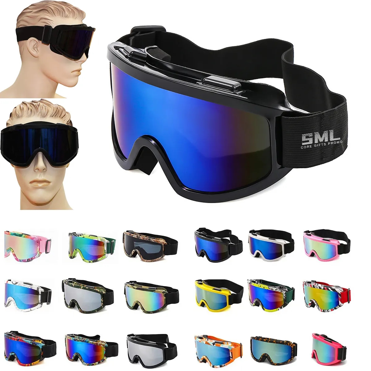 Outdoor Ski Anti-Fog Polarized Windproof Sports Glasses 2