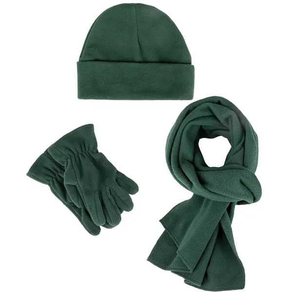 Fleece Kids Hat, Scarf and Gloves Set - 3 Pieces 3