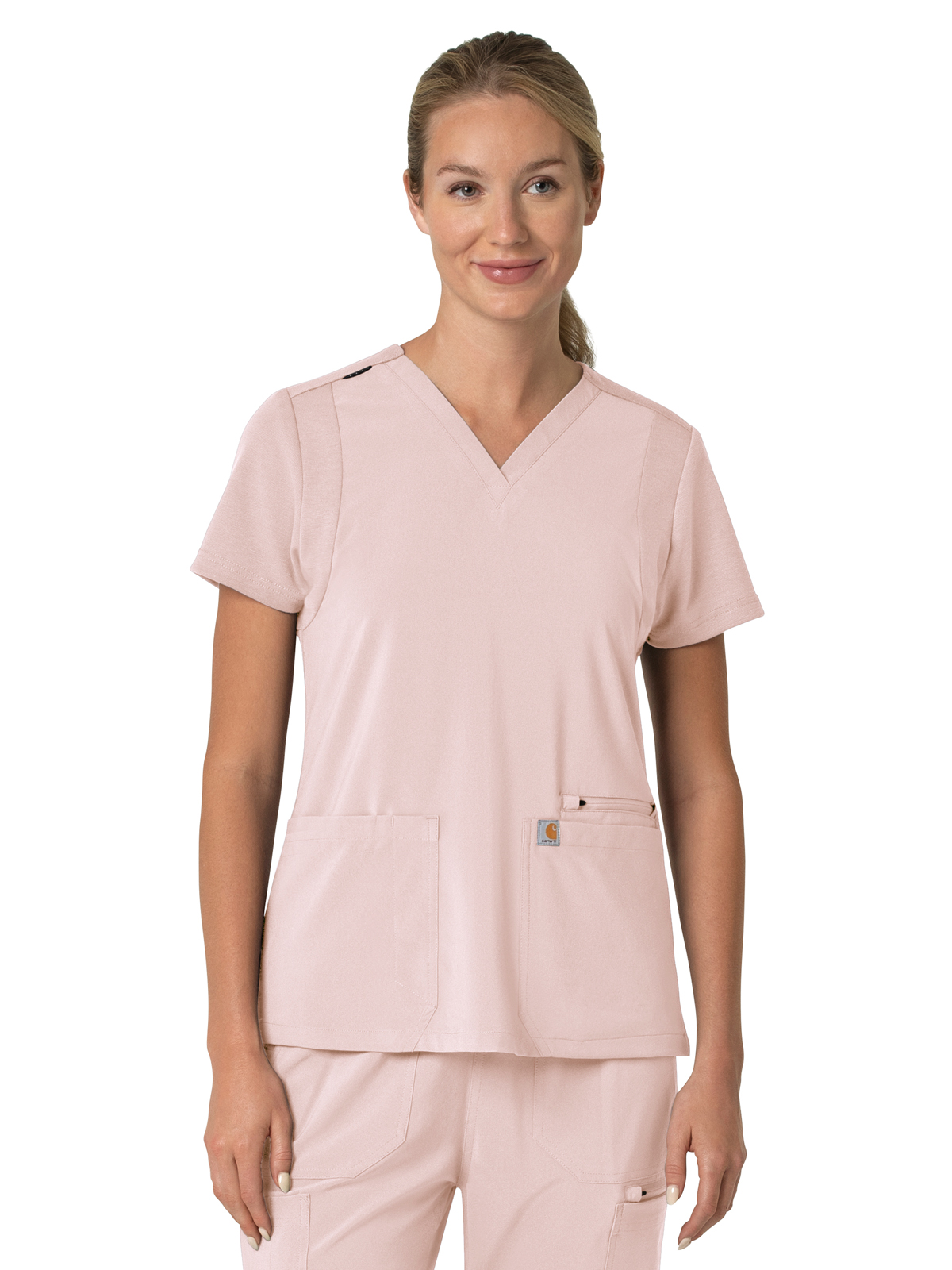 Carhartt Scrubs - Force Cross-Flex - Women's Three-Pocket Flex Panel V-Neck Top 46