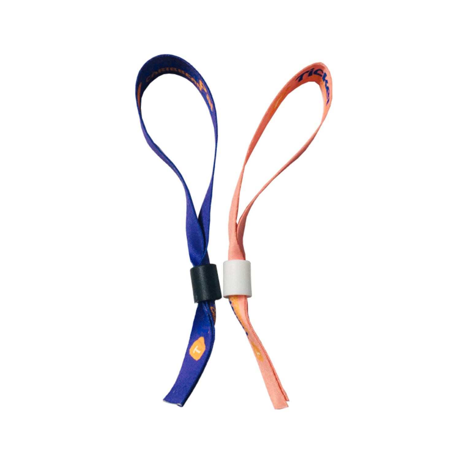1/2" Sublimated Ribbon Event Wristbands w/ Locking Bead 3