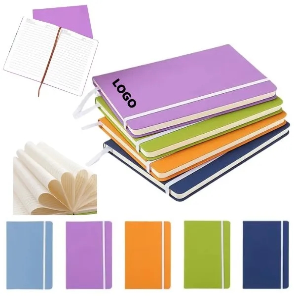 Premium Leather Journal - Elastic Band Notebook 4