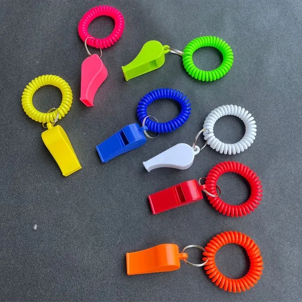 Promotional Whistle Coil Keychains 2