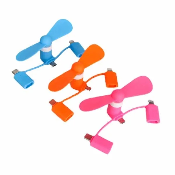 3 In 1 USB MiniCooling Fan Mobile Phone Cooler 7