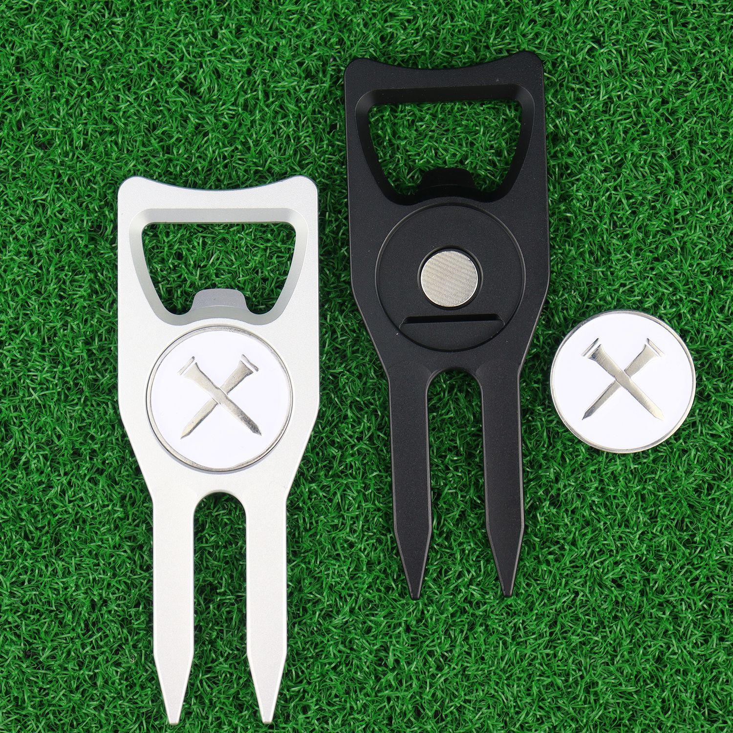 Golf Divot Repair Tool With Bottle Opener 1