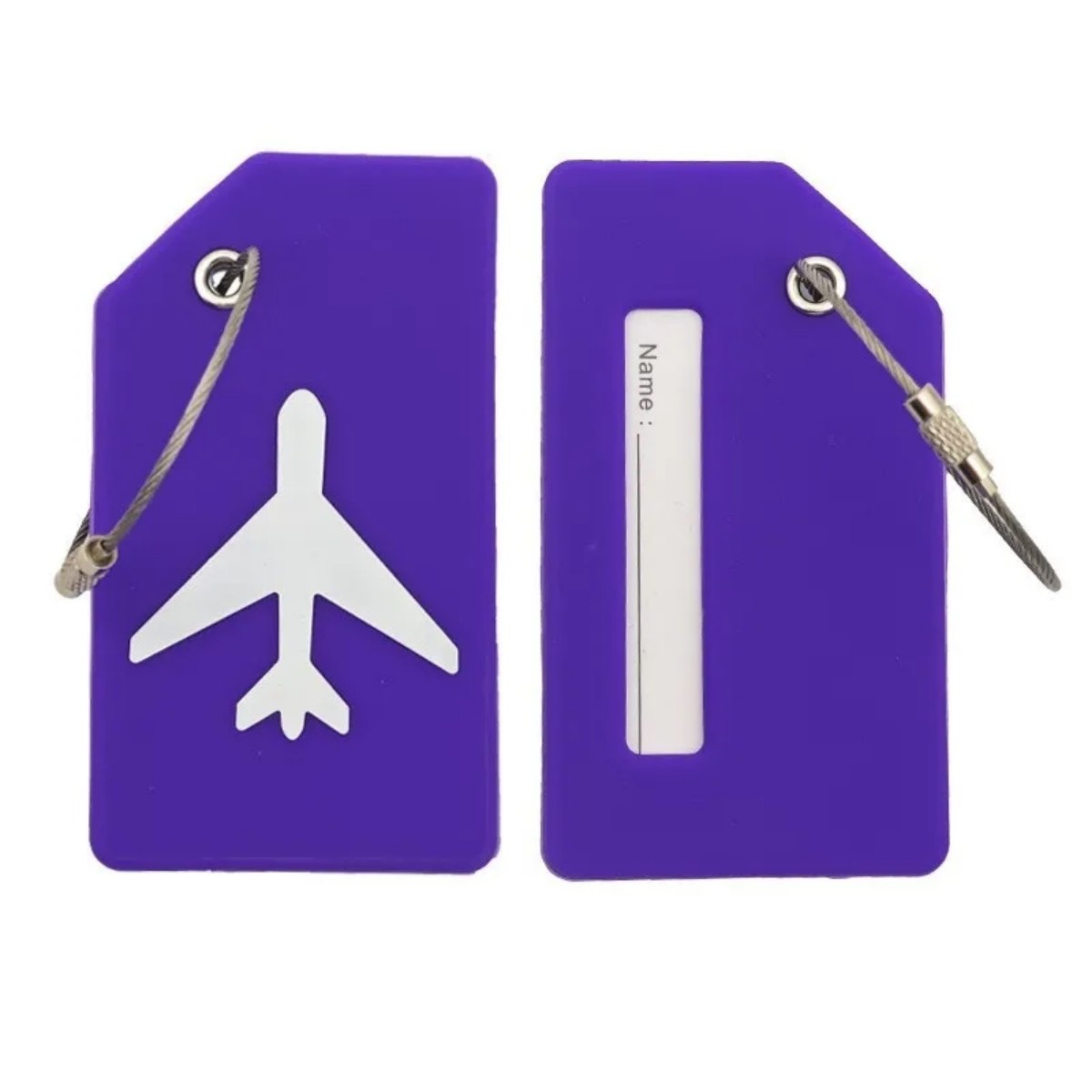 Sleek Aluminum ID Tag for Baggage Identification 9