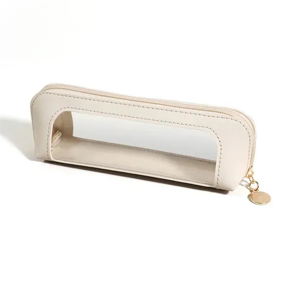 PU Leather Transparent Pencil Case 7