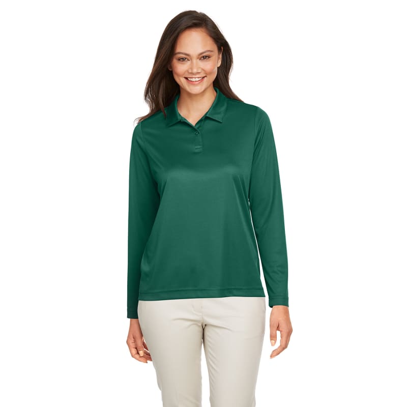Team 365 Ladies' Zone Performance Long Sleeve Polo 25