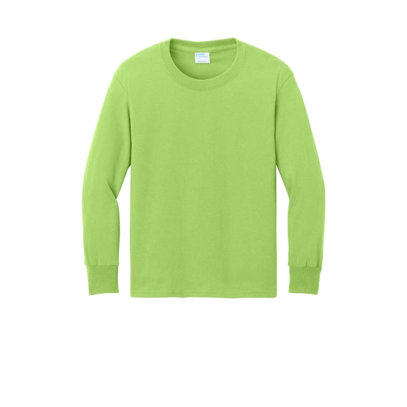 Port & Company Youth Long Sleeve Core Cotton Tee. 27