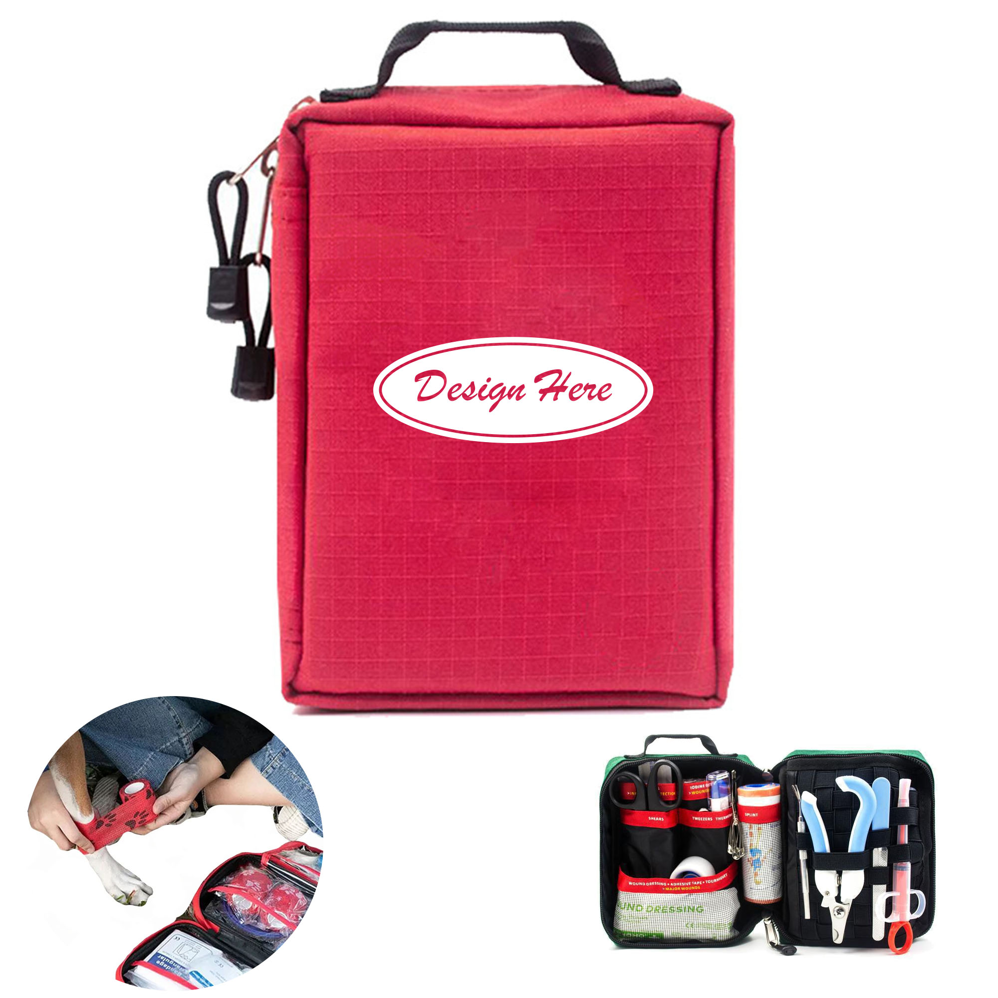 Travel Pet First Aid Kit for Dogs & Cats Emergency Care 5