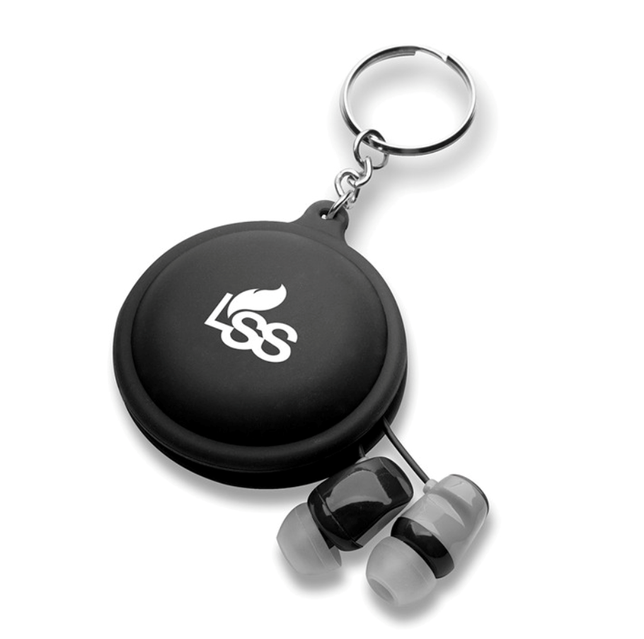 Silicon key chain earbuds case 7