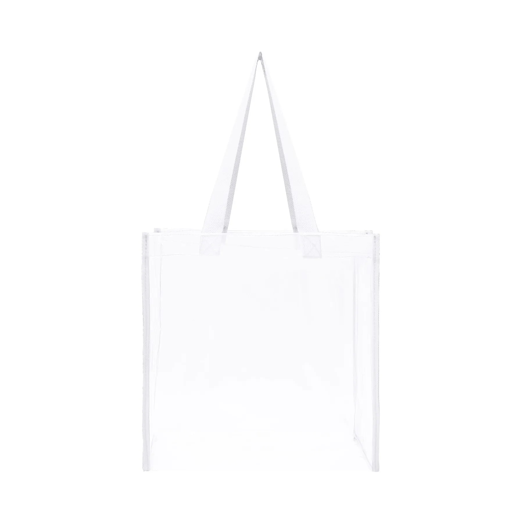 Stadium Approved Clear Transparent Pvc Tote Bag (12"X12"X6") 14