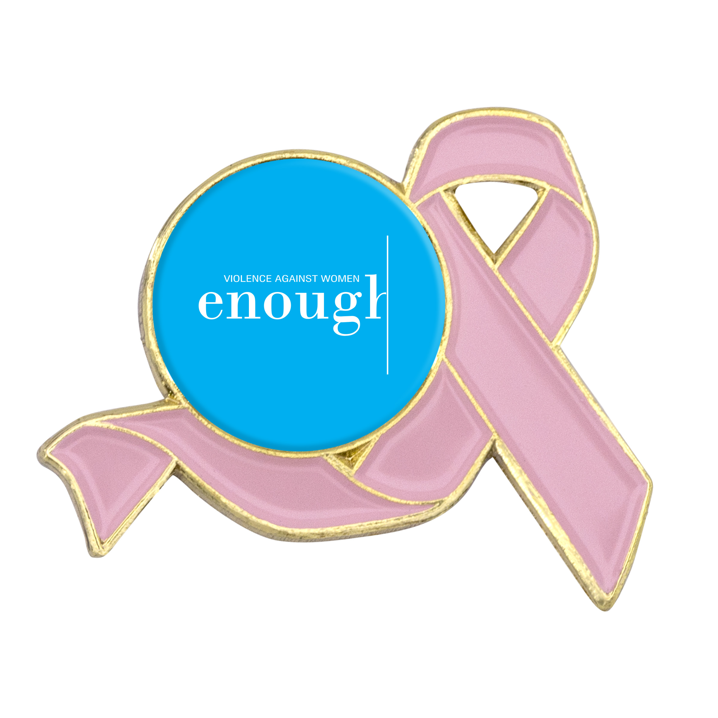 Awareness Ribbon Lapel Pins w/ Custom Logo 20