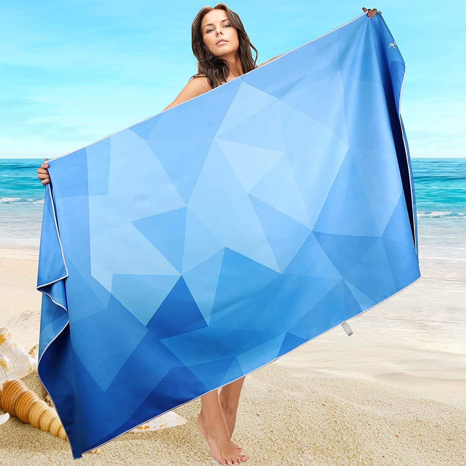 40"x 75" Sublimated Plush Microfiber Beach Towel 3