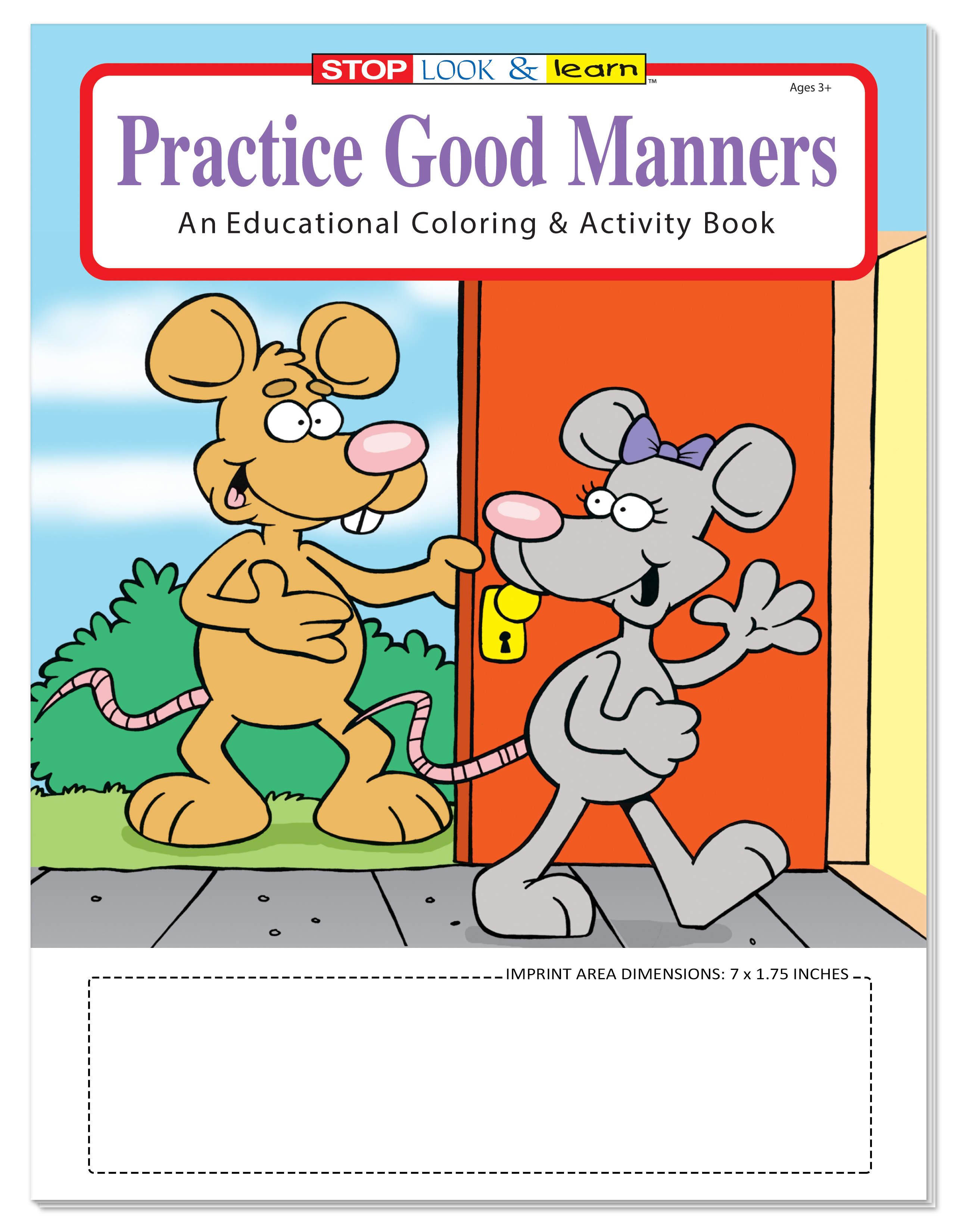 COLORING BOOK - Practice Good Manners Coloring & Activity Book 4