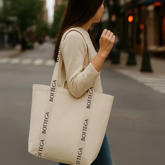 Double Strap Wrap Around Tote, custom tote bag with logo imprint 2